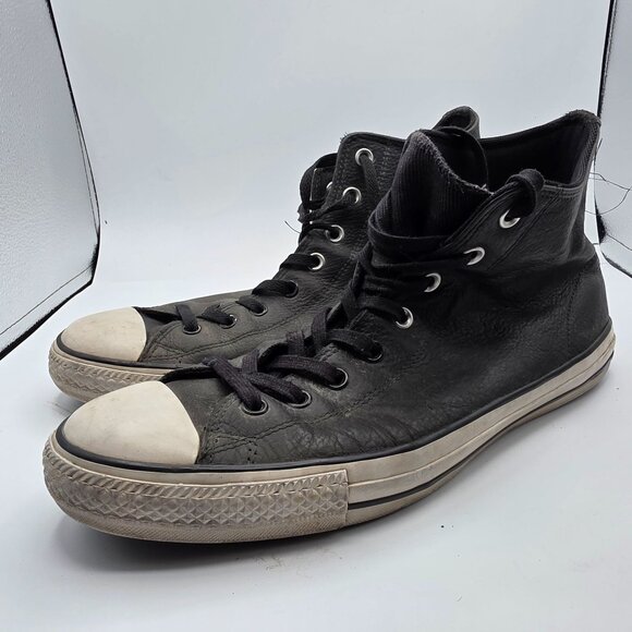 Converse All Star Pro Mens Size 12 Black Leather High Top Skate Shoes 151382C - Picture 4 of 13